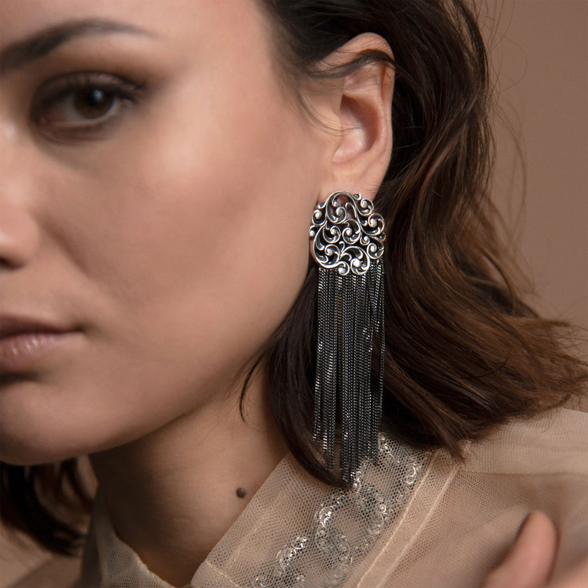 ORECCHINI A CASCATA GROUMETTE