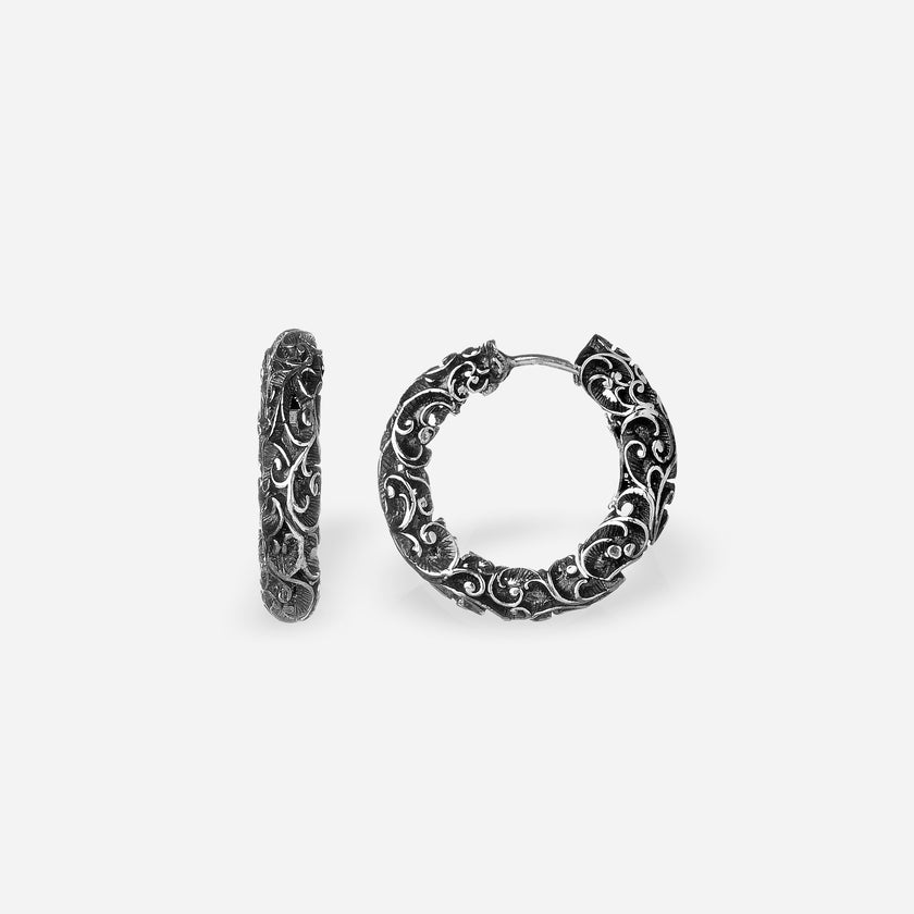 ORECCHINI TONDI IN ARGENTO