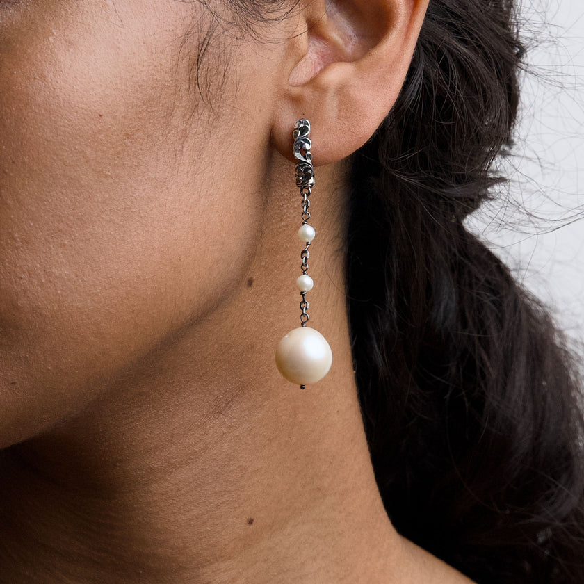 ORECCHINI PERLA LARIAT M