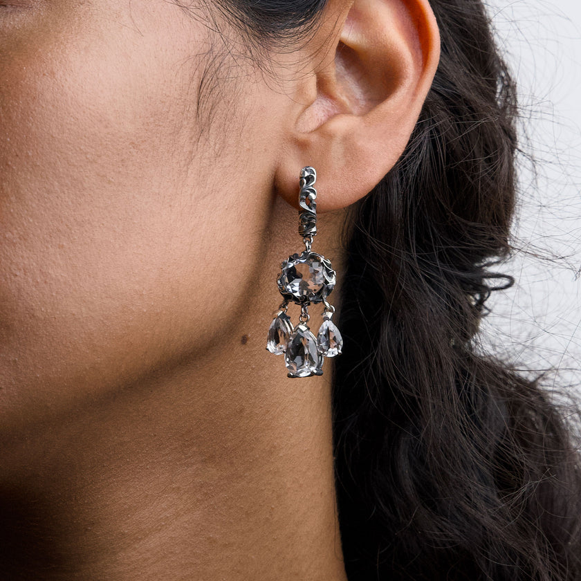 ORECCHINI CHANDELIER CRISTALLO