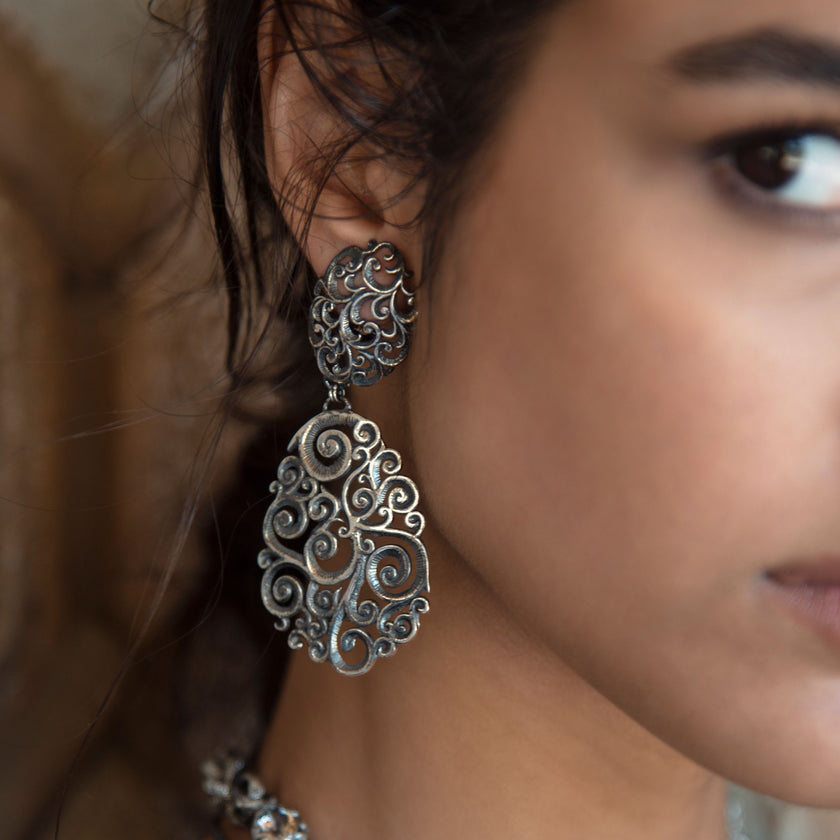 ORECCHINI OPERA DOPPIO ROSONE