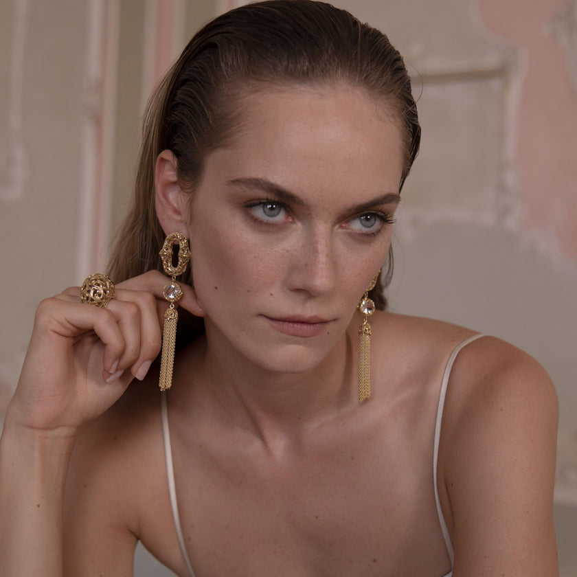 ORECCHINI CASCADE DORATI