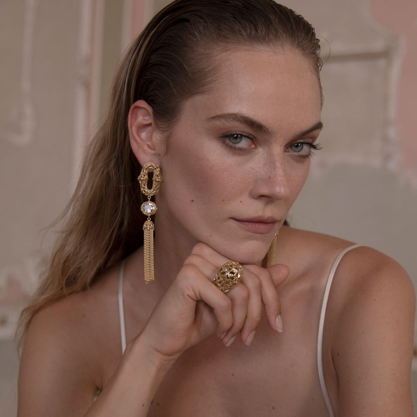 ORECCHINI CASCADE DORATI