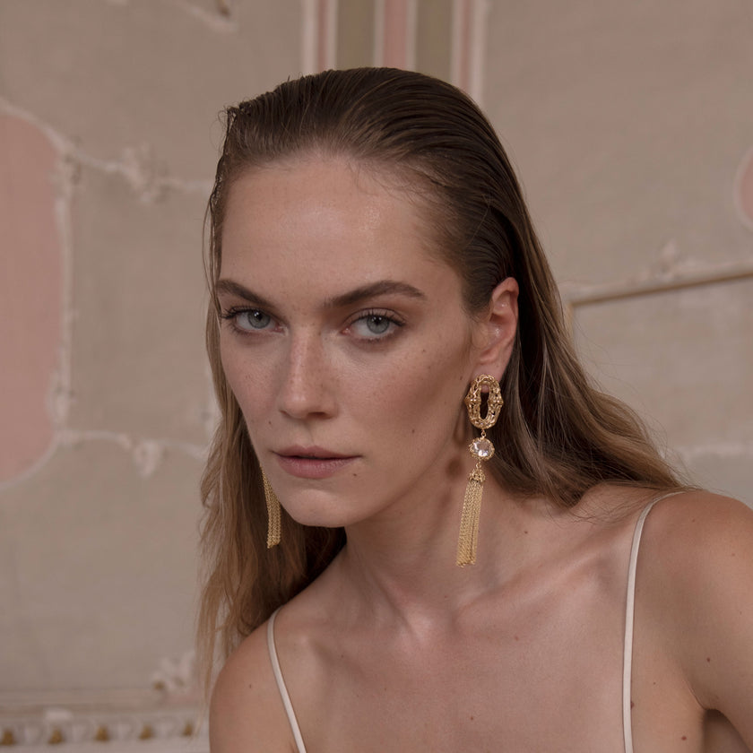 ORECCHINI CASCADE DORATI