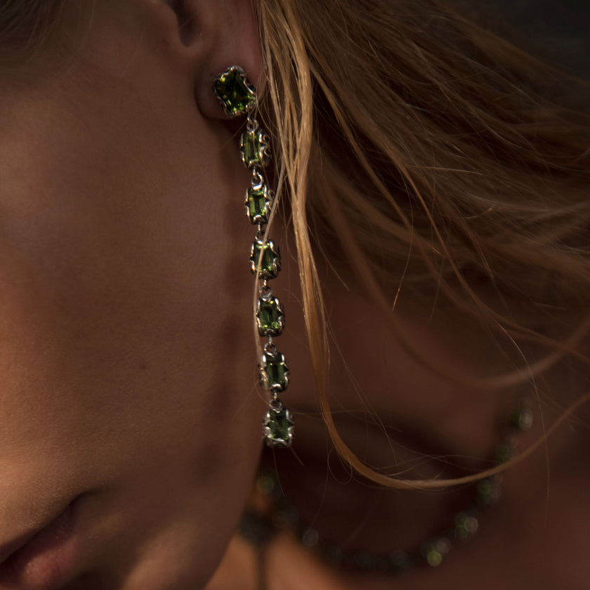 ORECCHINI CASCADE SMERLADO