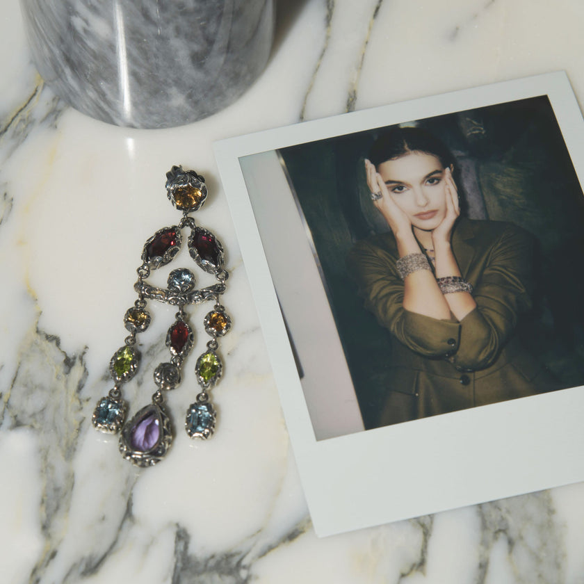 ORECCHINI CHANDELIER MULTICOLOR