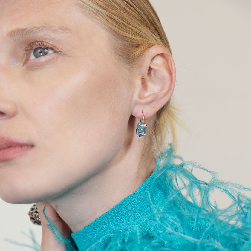 ORECCHINI MONACHELLA SQUARED