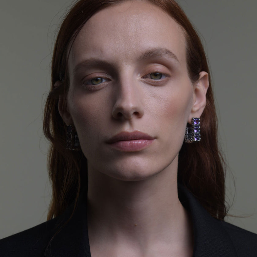 ORECCHINI ETERNITY SQUADRATI