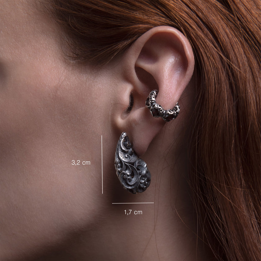 ORECCHINI DROP IN ARGENTO