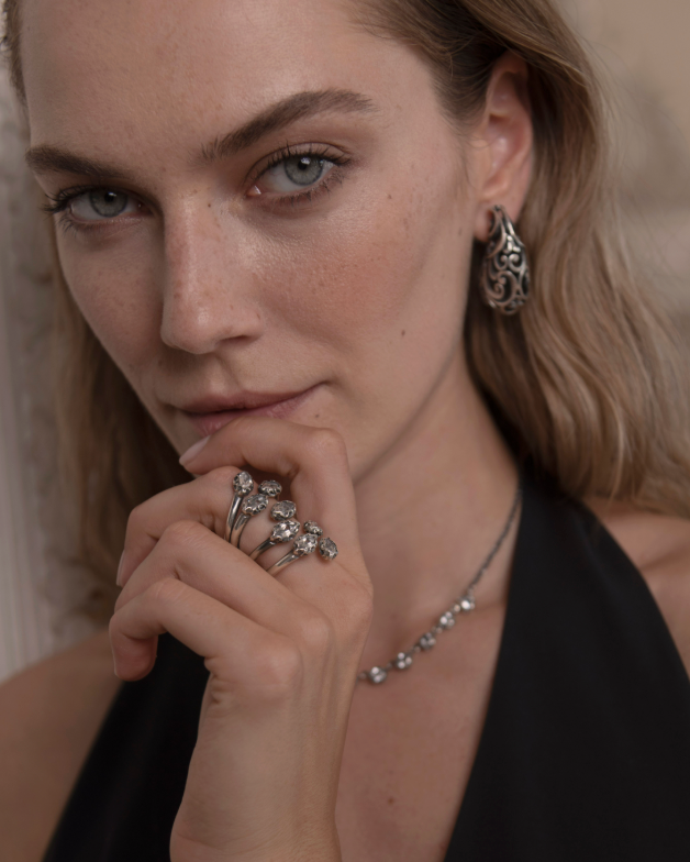 ORECCHINI DROP IN ARGENTO