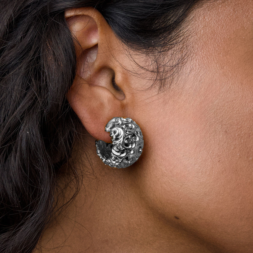 ORECCHINI A CERCHIO BOMBATO