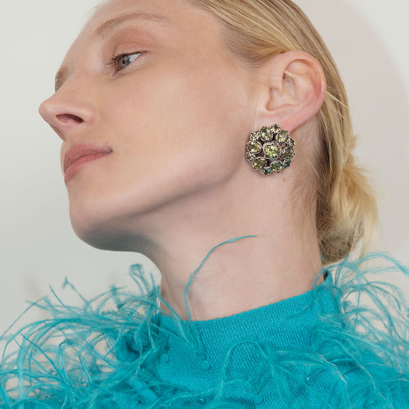 ORECCHINI ROSONE MIXED CUT