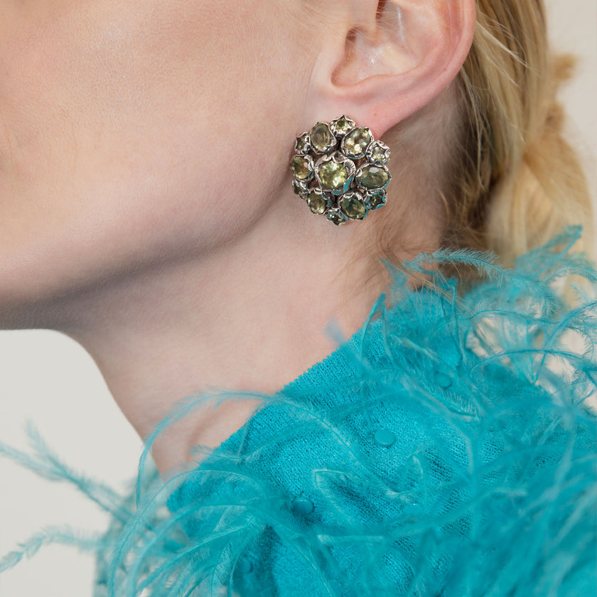 ORECCHINI ROSONE MIXED CUT