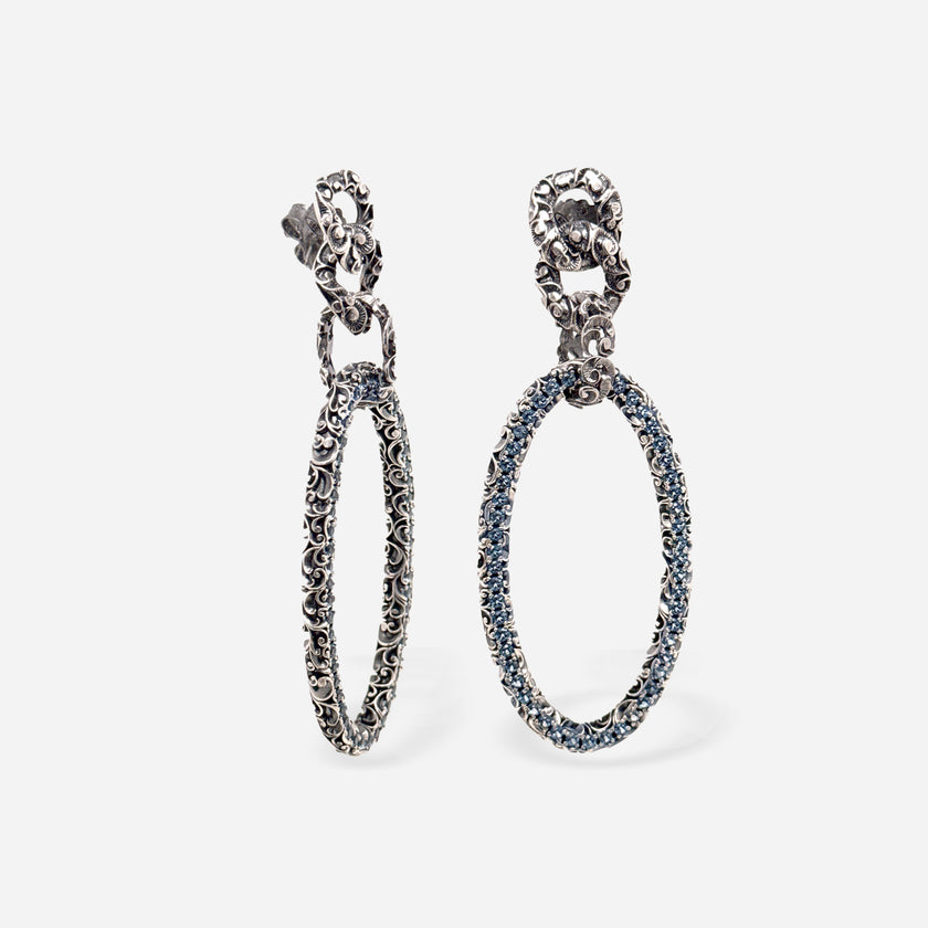 ORECCHINI GROUMETTE PAVÉ