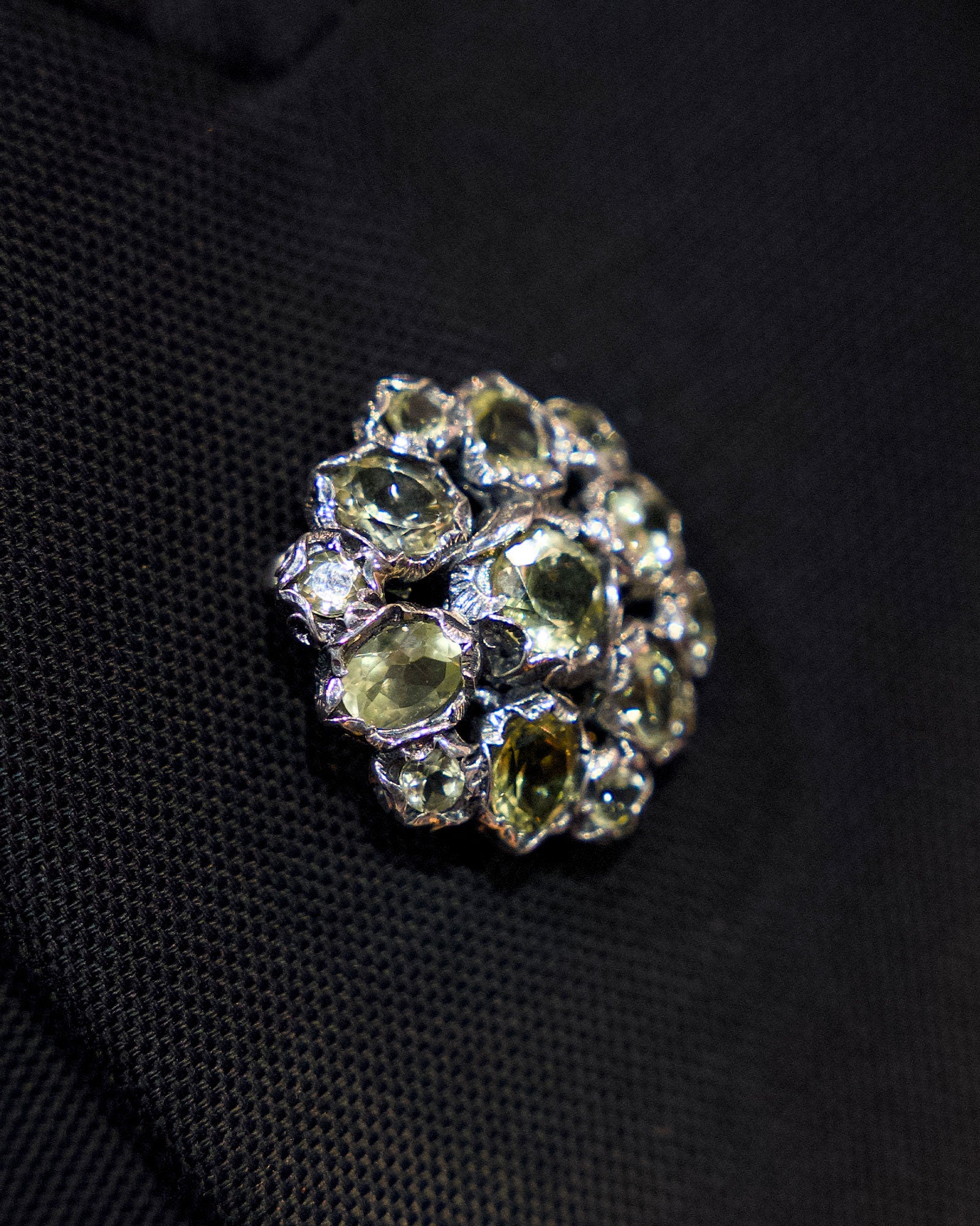 SPILLA IN ARGENTO CON PIETRE