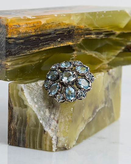 SPILLA IN ARGENTO CON PIETRE