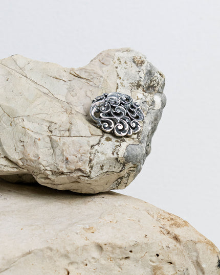 SPILLA ROSONE IN ARGENTO