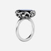 Solitaire ring with round cut stone