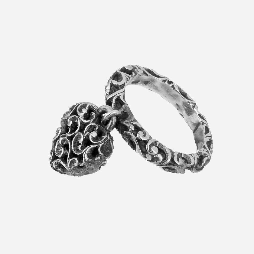 Anello Shakti Love, cuore intagliato