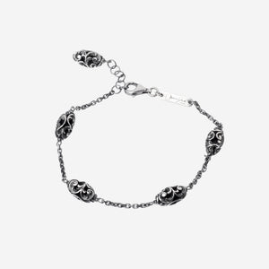 Bracciale con cinque shiva lingam intagliati