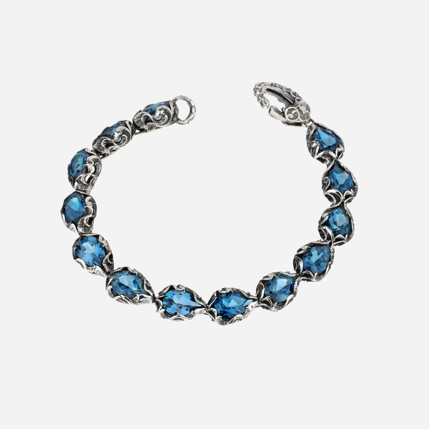 Bracciale tennis Shri con pietre a goccia