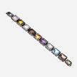 Multicolor Artemide bracelet with 11 emerald-cut stones