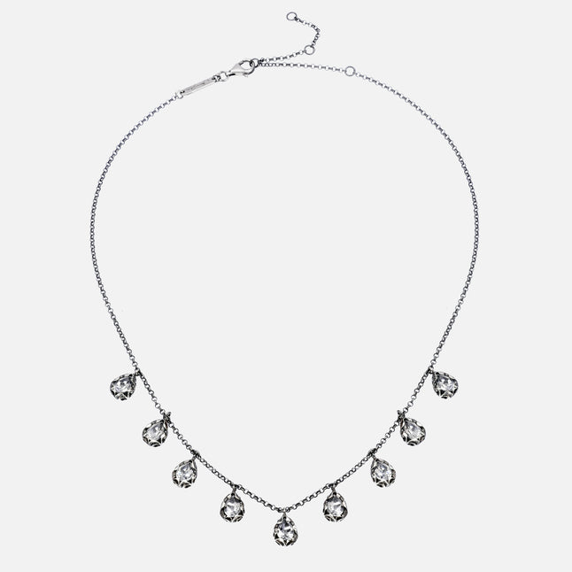 Collana Shri con 9 pietre a goccia