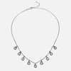 Shri necklace with 9 teardrop stones