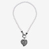 Pura Capsule necklace with pearls and carved heart