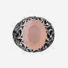 Ring with oval cut stone