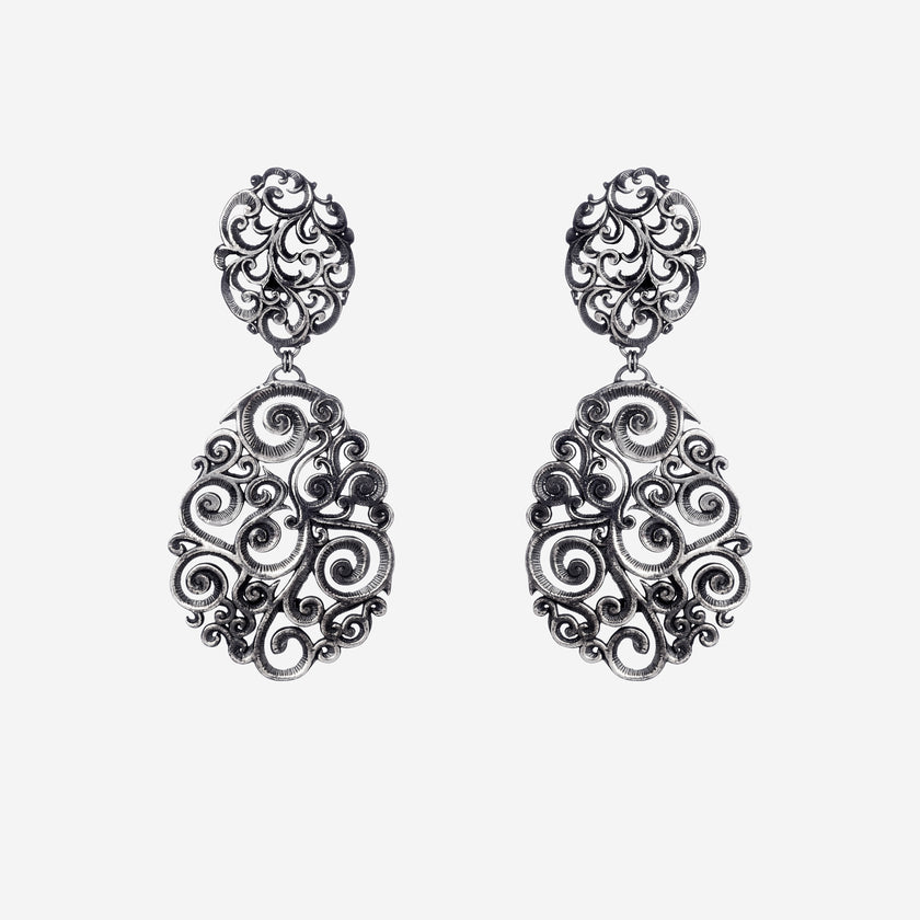 ORECCHINI OPERA DOPPIO ROSONE