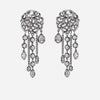 Shri chandelier earrings with rosette